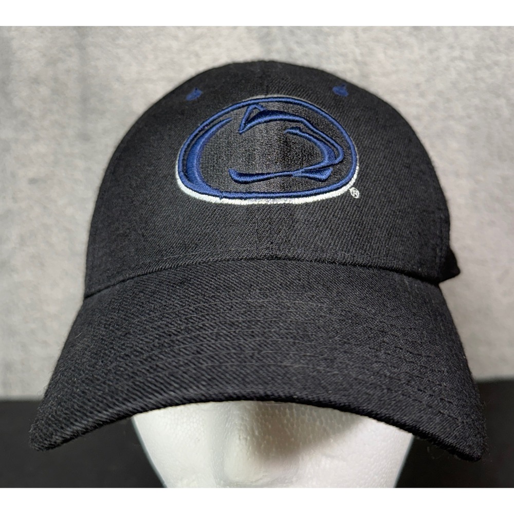 Zephyr Penn State Hat Mens 7 1/4 Black Nittany Lions Wool Fitted Cap NCAA